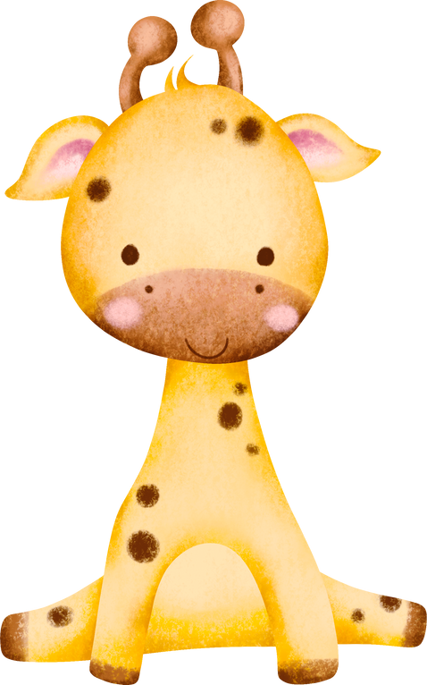 Cute baby giraffe